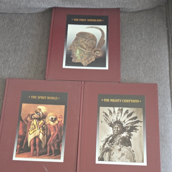 Set of Three American Indians Historical Books with Red Covers - Picture 1 of 8